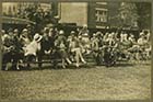 Sports day spectators on the top fence 1928 [PC]
